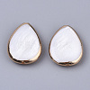 Edge Golden Plated Freshwater Shell Beads SHEL-S276-46-2