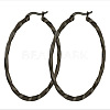 Titanium Steel Hoop Earrings STAS-TAC0001-11E-B-1