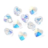 Electroplate Glass Charms GGLA-Z002-02R-1
