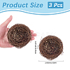 Jute Twine Imitation Bird's-nest AJEW-WH20121-14C-2