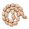 Handmade Porcelain Beads Strands LAMP-G140-02O-2