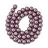 Eco-Friendly Dyed  Glass Pearl Round Beads Strands HY-A002-8mm-RB062-5