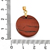 Natural Red Jasper Pendants GG-CBA260E-03G-15-3