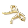 Brass Enamel Connector Charms KK-D098-01G-03-2