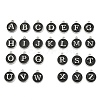 Initial Letter A~Z Alphabet Enamel Charms ENAM-YW0002-01-05P-1