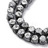 Electroplated Natural Lava Rock Beads Strands G-A256-C01-01D-2
