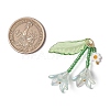 Glass Seed Beaded Pendants PALLOY-MZ01240-01-2