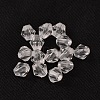 6MM Faceted Bicone Crystal Beads Transparent Clear Acrylic Beads X-DBB6mm01-1