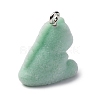 Flocky Resin Pendants FIND-S001-08A-2