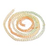 Transparent Gradient Color Glass Beads Strands GLAA-G101-2mm-08-4