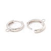 Brass Hoop Earring Findings KK-P217-22P-2