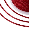 Round Waxed Polyester Cord YC-G006-01-1.0mm-32-3