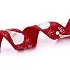 Polyester Grosgrain Ribbon for Christmas SRIB-P013-B01-3