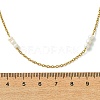 304 Stainless Steel Cable Chain Necklaces with Natural Cultured Freshwater Pearl Beads NJEW-JN06065-4