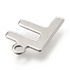 Non-Tarnish 201 Stainless Steel Charms STAS-C021-06P-F-3