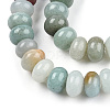 Natural Flower Amazonite Bead Strands G-R408-5x8-04-2