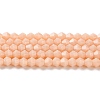 Opaque Solid Color Imitation Jade Glass Beads Strands EGLA-A039-P4mm-D06-1
