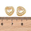 Brass Pave Cubic Zirconia Beads CU-CBA3D67-08G-05-3