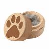 1Pc Beech Wood Engraved Pet Hair Keepsake Boxes CON-CN0001-18A-1