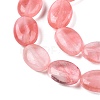 Cherry Quartz Glass Beads Strands G-M206-35-3