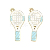 Tennis Alloy Enamel Pendants AL-CBA292F-02N-G-1