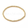 Brass Stretch Beaded Bracelets BJEW-JB05951-2