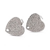 Non-Tarnish 304 Stainless Steel Stud Earring Findings X-EJEW-O104-14P-1