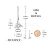 SHEGRACE Rhodium Plated 925 Sterling Silver Dangle Earrings JE722A-2