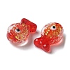 Handmade Foil Lampwork Fish Beads FOIL-Z001-01E-2