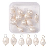 12Pcs 2 Colors Natural Cultured Freshwater Pearl Pendants FIND-YW0003-64-1