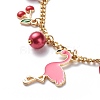 Alloy Enamel Charm Bracelets BJEW-JB08707-03-4