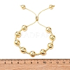 Brass Round Beads Slider Bracelets for Women BJEW-D357-06A-G-3
