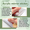 2Pcs Mirror Wall Stickers DIY-CN0001-97-3