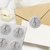 34 Sheets Silver Foil Embossed PET Picture Sticker DIY-WH0528-026-6