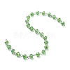 Handmade Electroplate Glass Beaded Chains X-AJEW-JB00529-08-2