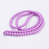 Painted Glass Bead Strands DGLA-S071-8mm-35-2