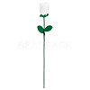Flower Cotton with Iron Knitted Costume Ornament Accessories DIY-WH0570-09A-1