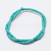 Dyed Synthetic Turquoise Beads Strands G-P083-6mm-83K-2