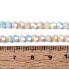 Anti-Tarnish Electroplate Bicone Glass Beads Strands EGLA-T021-4mm-16-13-2