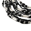 Bohemia Style Glass Seed Bead Multi-strand Necklaces NJEW-H063-01P-05-3