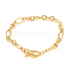 Unisex PVD Vacuum Plating 304 Stainless Steel Figaro Chain Bracelets BJEW-H541-06A-G-1