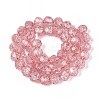 Transparent Crackle Glass Beads Strands GLAA-N053-8mm-07-2