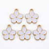 Alloy Enamel Pendants ENAM-N055-033G-NR-1