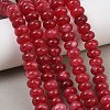 Dyed Natural White Jade Beads Strands G-G107-A43-01-2