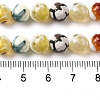 Dyed & Heated Natural Fire Crackle Agate Beads Strands G-P539-B01-23-5
