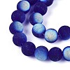 Frosted Transparent Glass Beads Strands LS-GLAA-T032-T8mm-MBB15-3