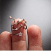 Twelve Constellation Brass Micro Pave Clear Cubic Zirconia Cuff Rings FS-WG8E359-21-1