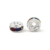 Brass Grade A Rhinestone Spacer Beads RB-A014-Z8mm-37S-2