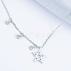 925 Sterling Silver Pendant Necklaces NJEW-BB48194-A-4