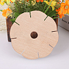 Wood Braiding Disc Disk LS-DIY-WH0034-55-5